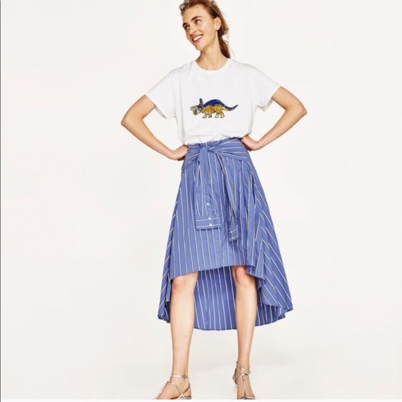 Zara Dresses & Skirts - Zara Tie Waist Skirt